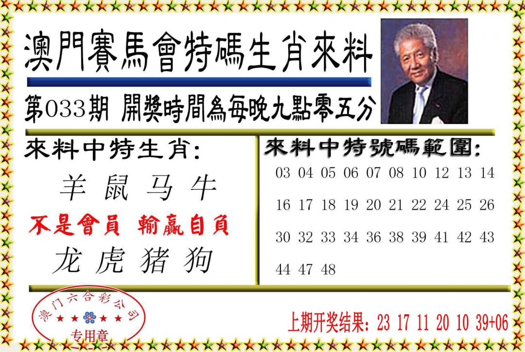 033期特码生肖来料[图]