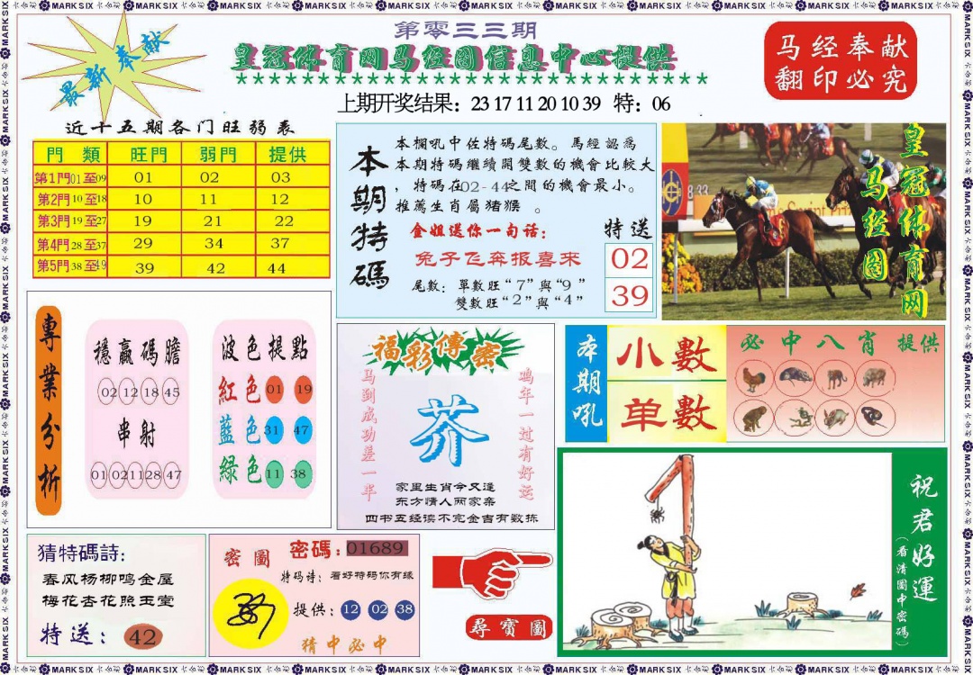 033期体育网马经图[图]