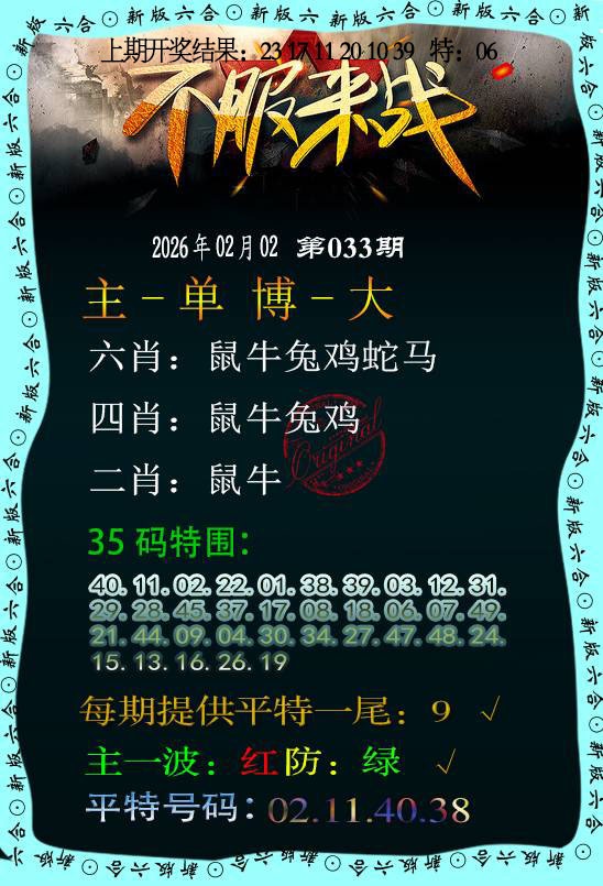 033期不服来战[图]