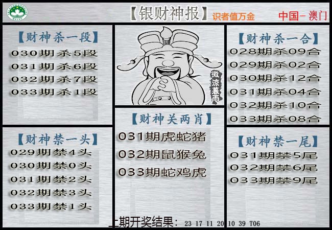 033期银财神[图]