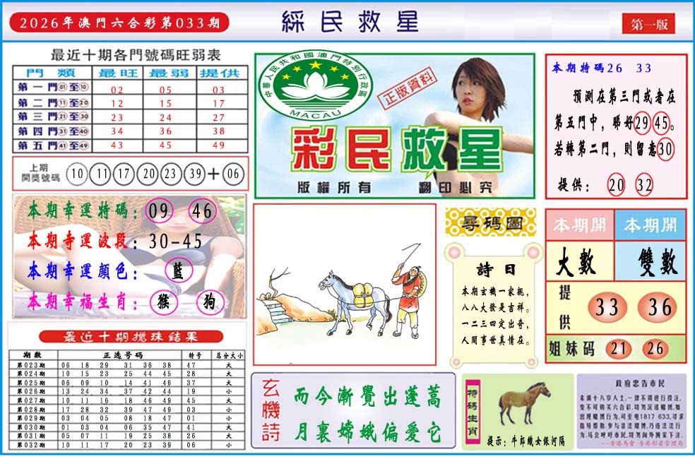 033期彩民救星A[图]