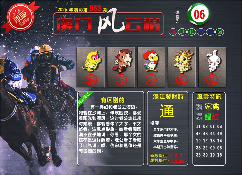 033期澳门风云榜[图]