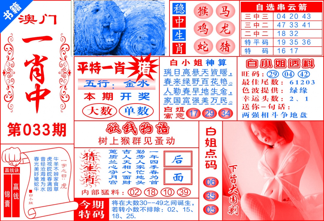 033期澳门锦囊宝典[图]