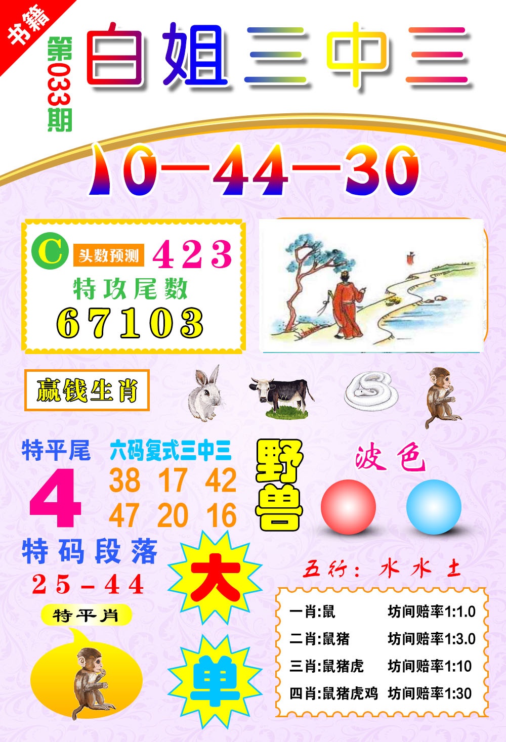 033期澳门白姐锦囊[图]