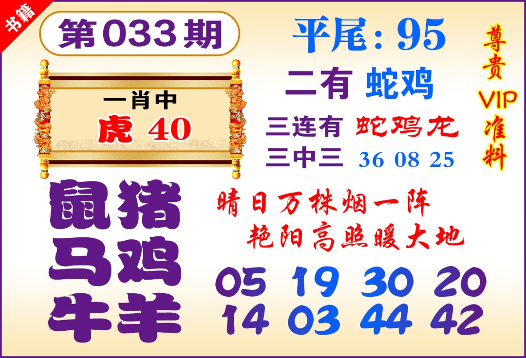 033期澳门九龙天书[图]