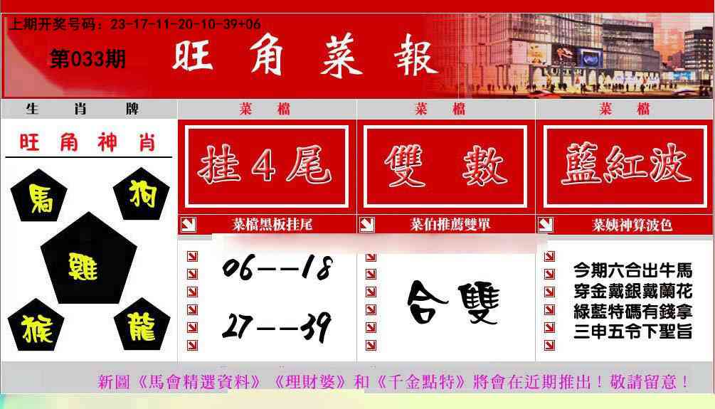 033期旺角菜报[图]