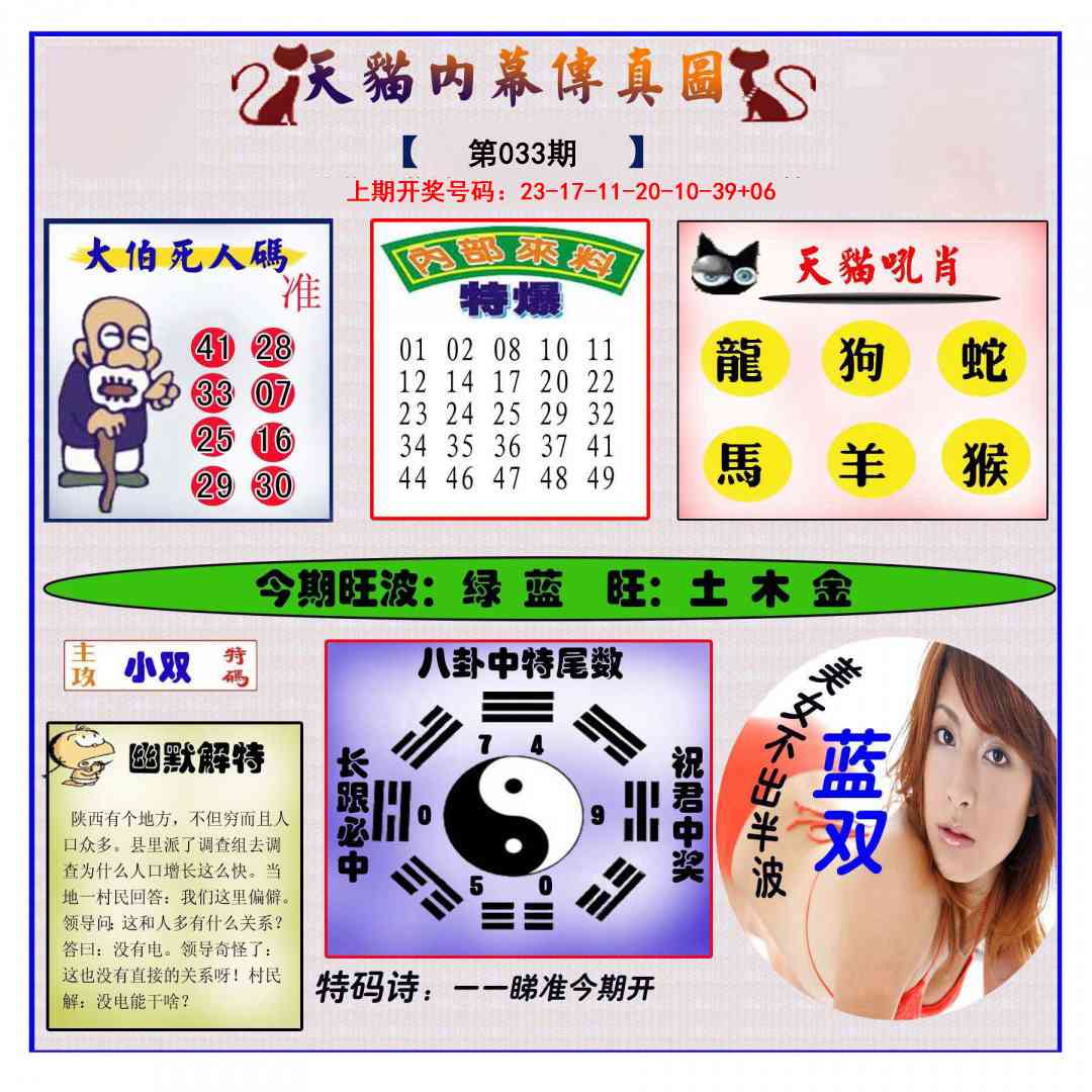 033期内幕传真图[图]