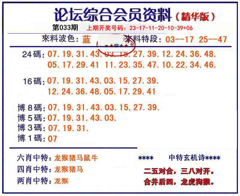 033期综合会员资料[图]