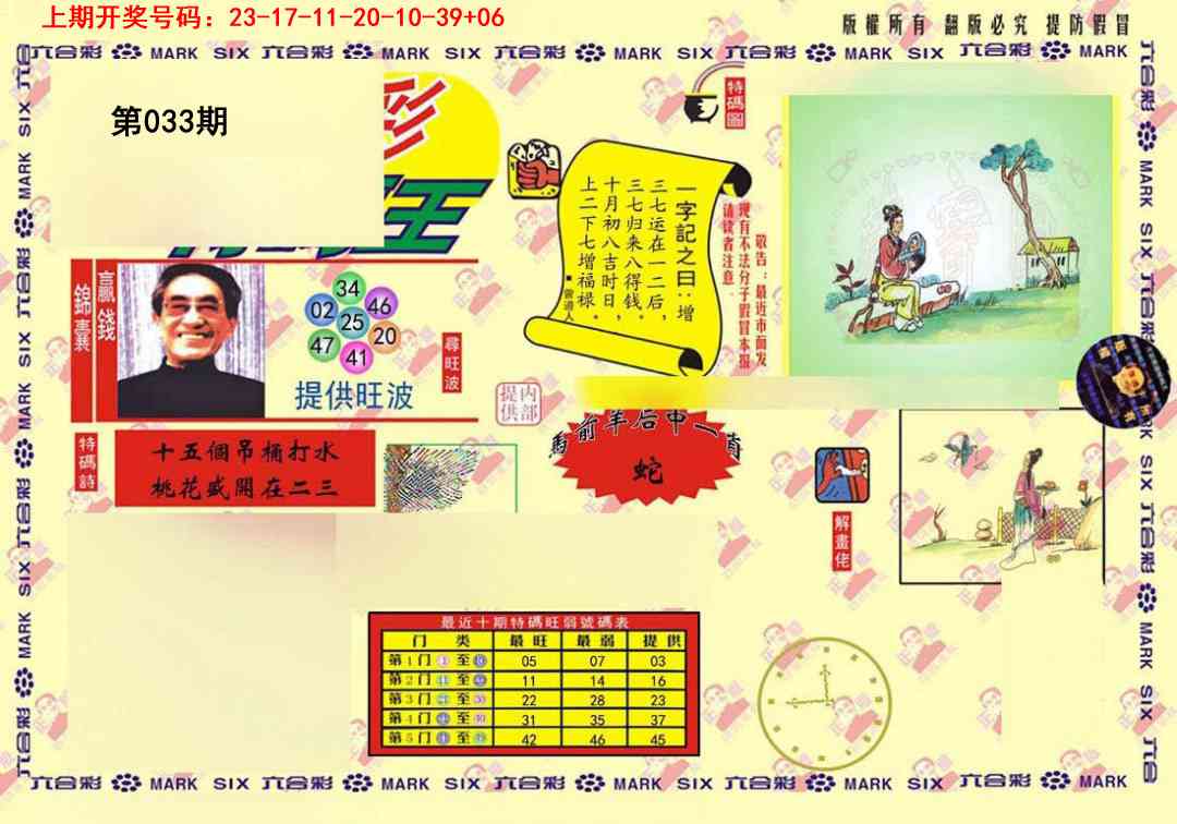 033期心水特码(信封)[图]
