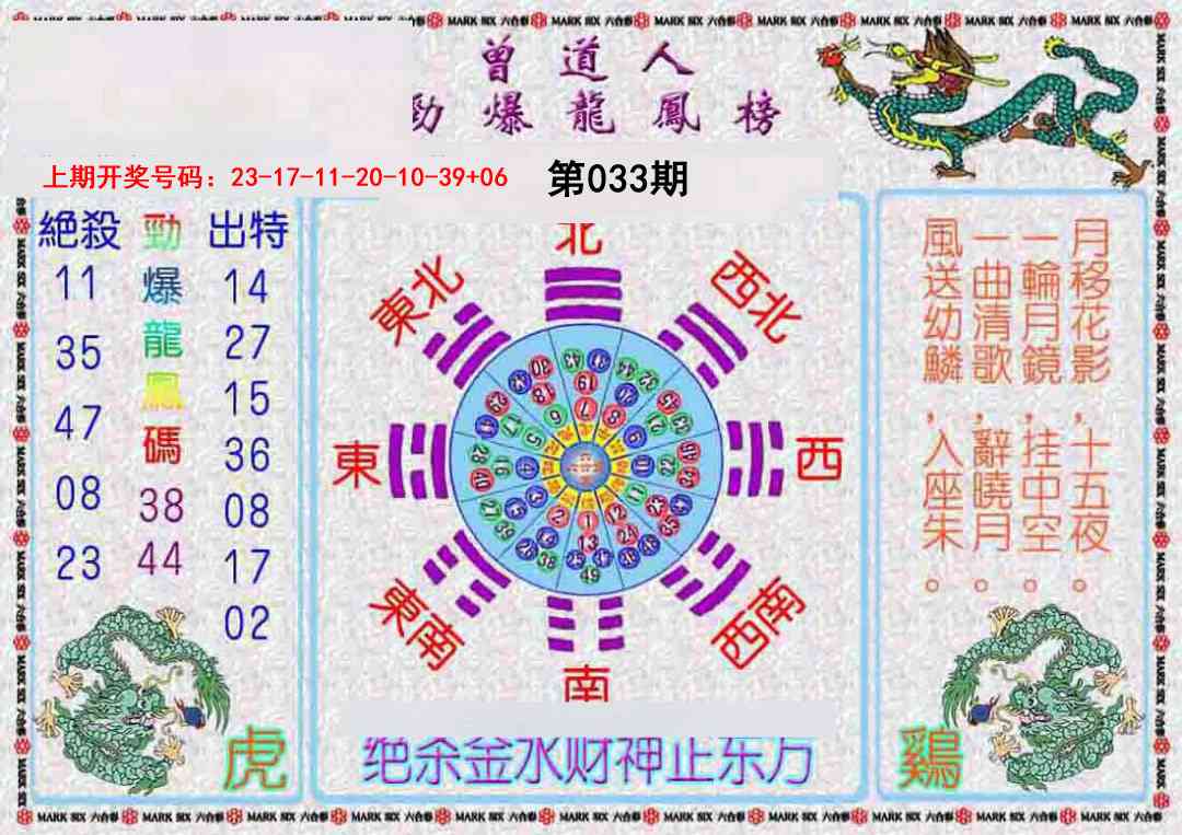 033期曾道人劲爆龙凤榜[图]