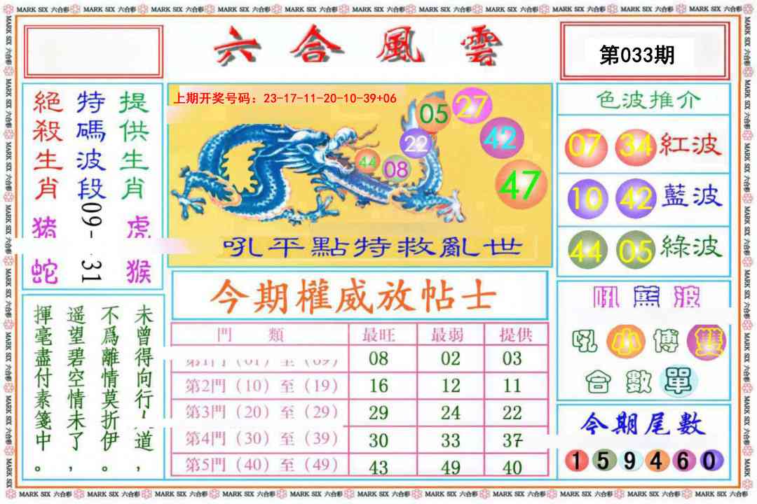 033期六合风云《另版》[图]