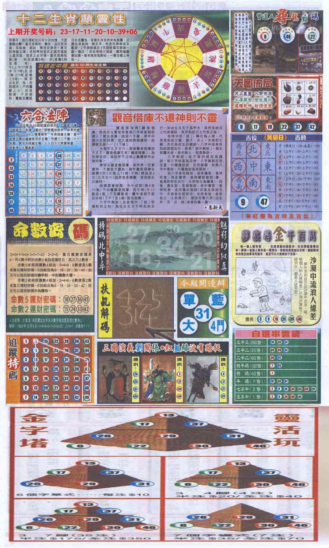 033期新报跑狗-2(背面)[图]