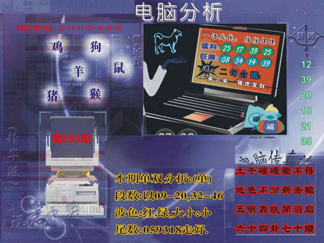 033期正版电脑分析贴士報[图]