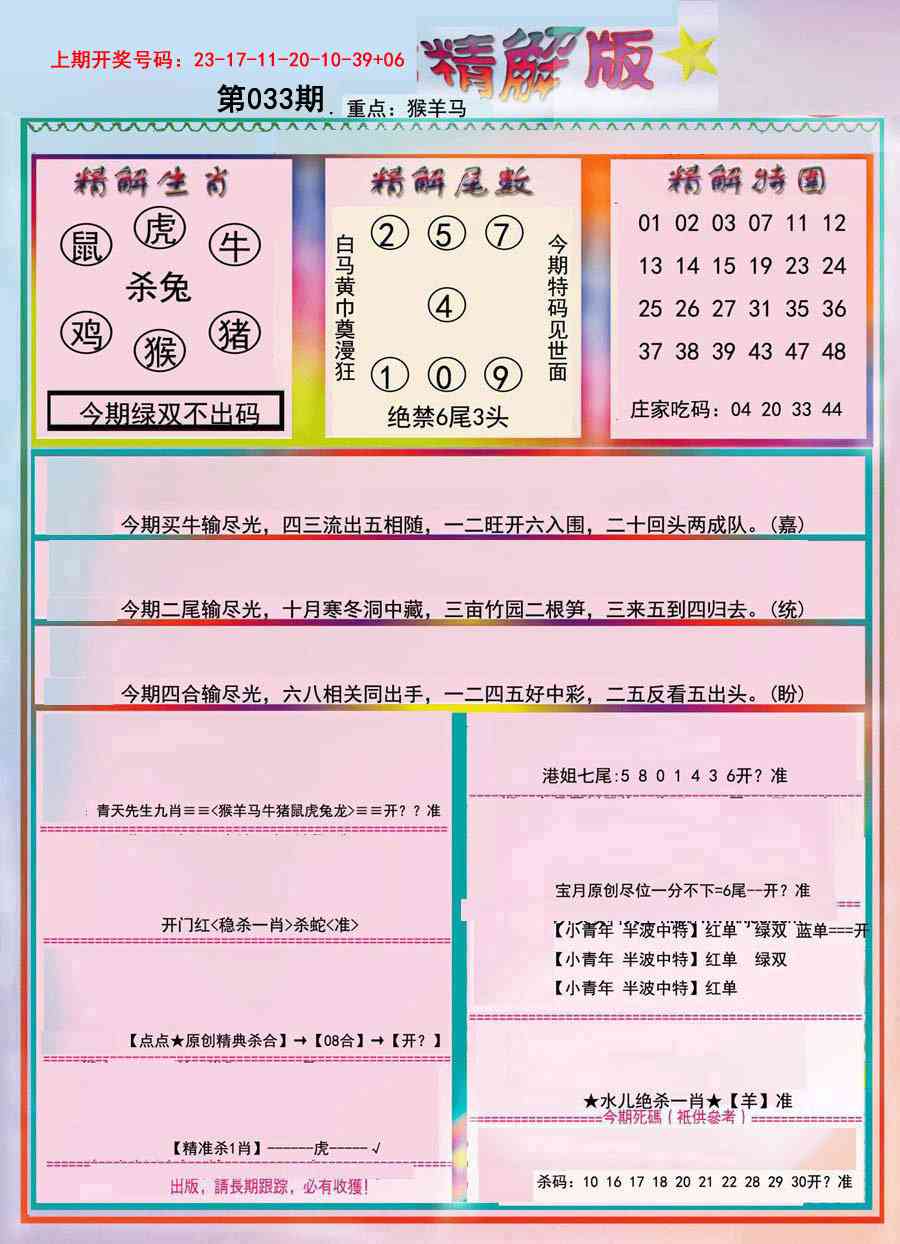 033期精解版[图]