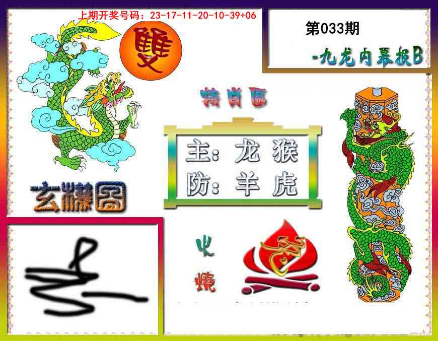 033期九龙内幕特肖图B[图]